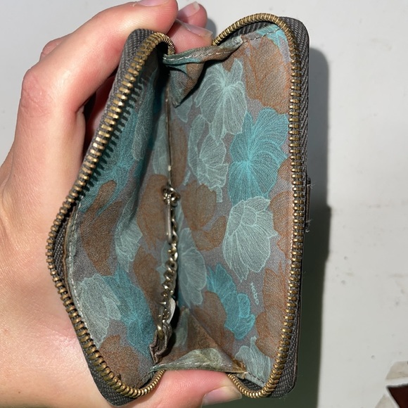 Small Grey/Gray Hobo Card ID Wallet Coin purse - Picture 6 of 6